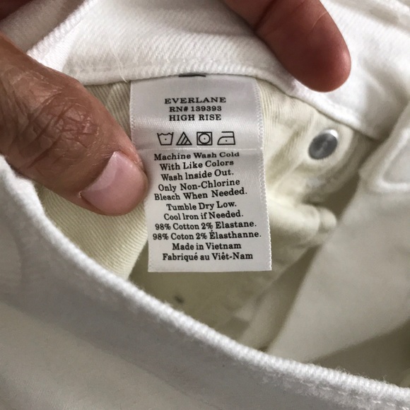 🌊Everlane High Rise White Skinny Ankle Jeans🌊 - Picture 5 of 8